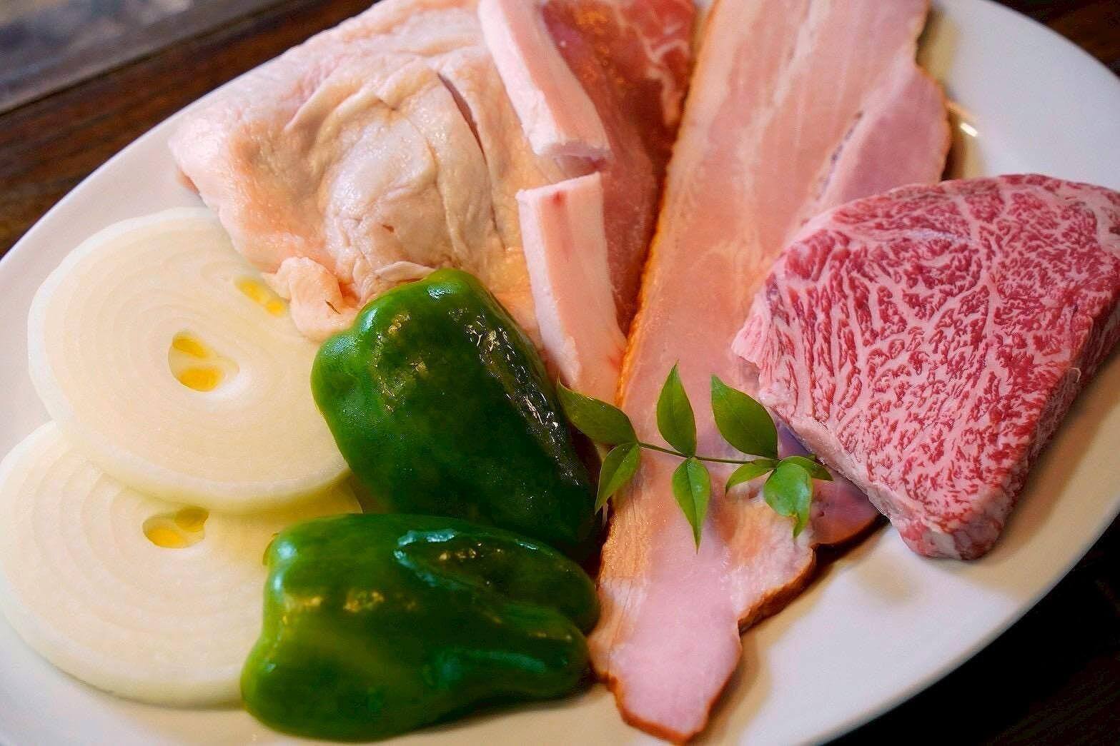 A5ランク長崎和牛付き 肉３種盛り